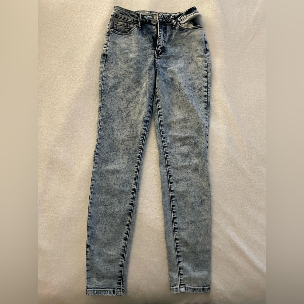 Soundgirl Women’s Acid Washed Skinny Jeans/Jeggings